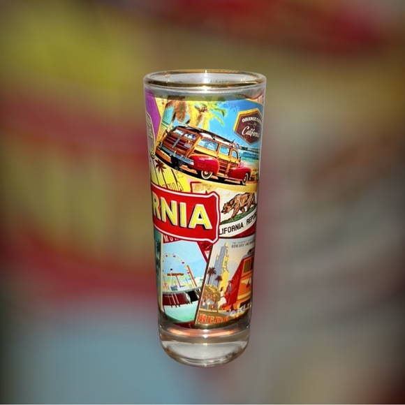 California Souvenir Double Shot Tall Shot Glass - Picture 2 of 5